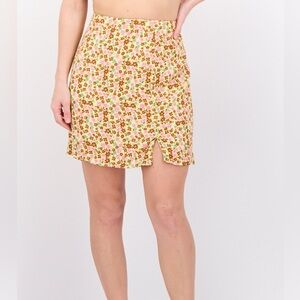 NWT Mango Floral Mini Skirt Women’s XS Style 67116